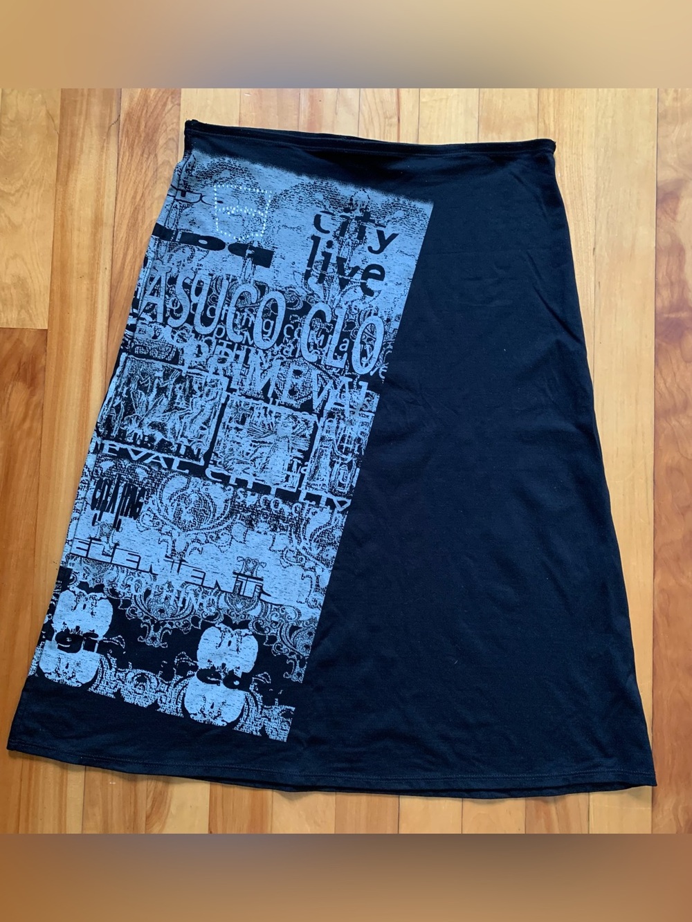 Parasuco Y2K Black Midi Skirt